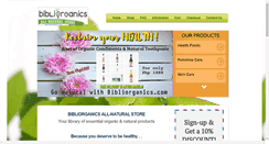 Desktop Screenshot of bibliorganics.com
